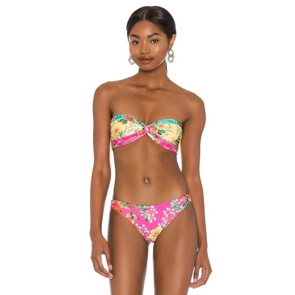Agua Bendita x REVOLVE Stacy Bikini Top & Leo Bikini Bottom Pink Paradizzo Women - Picture 2 of 10